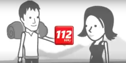 how to call 112 from mobile.